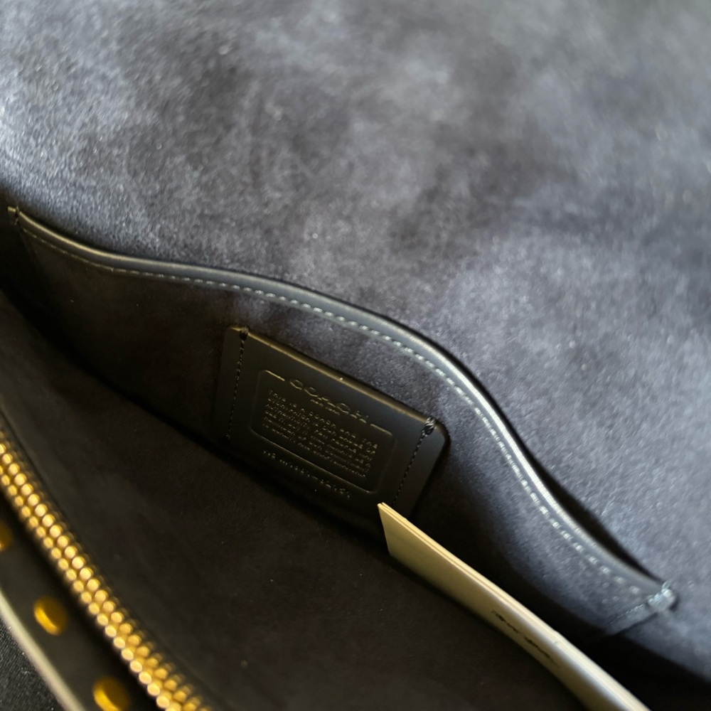 COACH Colorblock Leather with Border Rivets Tabby Shoulder Bag 26 - Picture 8 of 8